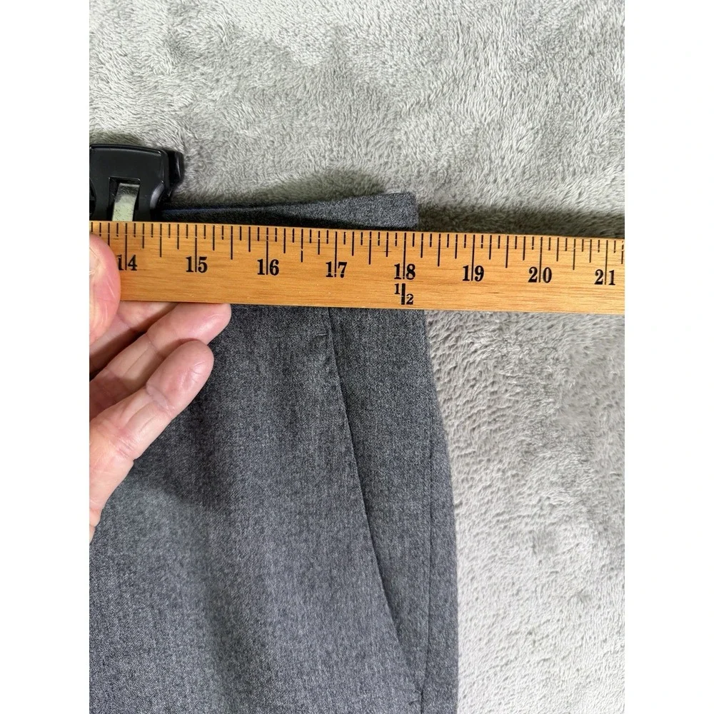Peter Manning Dress Pants‎ Mens 36x26 Gray 100% Wool Portugal Flat Front